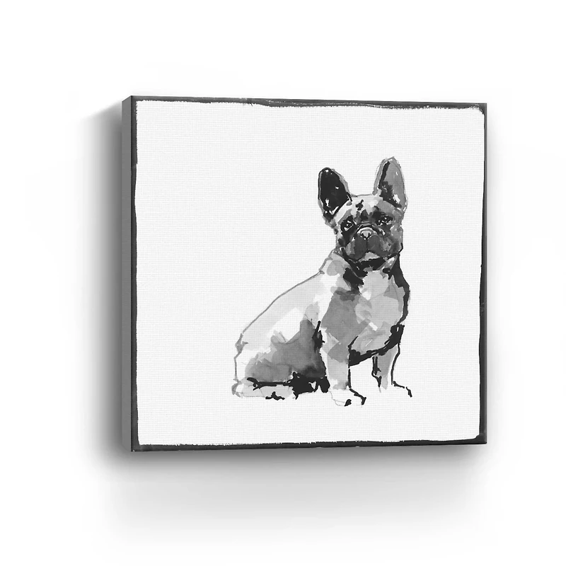French Bull Dog Canvas Giclee
