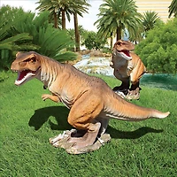 Design Toscano 29.5" Brown Jurassic Tyrannosaurus Rex Statue