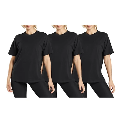 Galaxy by Harvic Loose Fit Crew Neck Women's T-Shirt 3 Pack