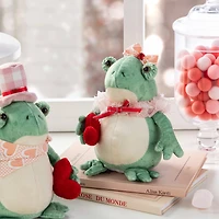 Glitzhome® Valentine's Frog Couple Figurine Set