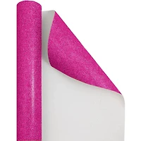 JAM Paper Hot Pink Glitter Gift Wrap, 2ct.
