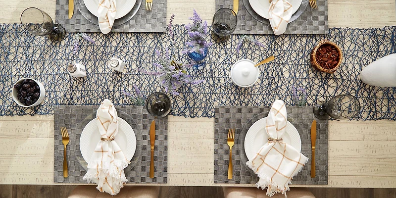 DII® Reversible Basket Weave Woven Placemats