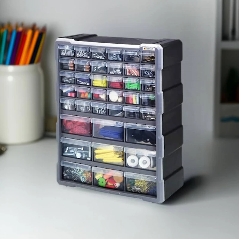 Quantum Storage Systems® Black & Gray 39-Drawer Cabinet