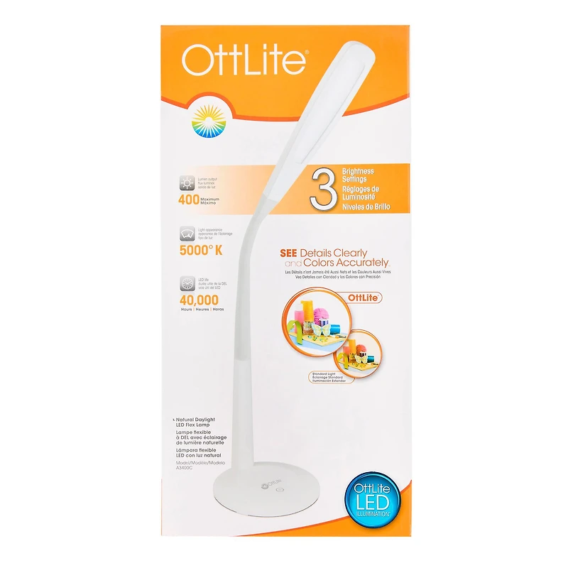 OttLite® Natural Daylight LED Flex Lamp