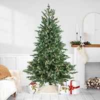 6ft. Pre-Lit Blue Spruce Medium Artificial Christmas Tree, Clear Lights