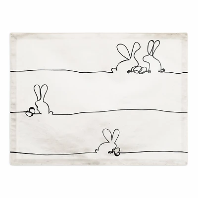 Easter Bunnies Contour 2 18" x 14" Poly Twill Placemat
