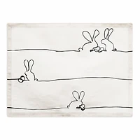 Easter Bunnies Contour 2 18" x 14" Poly Twill Placemat