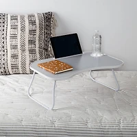 Gray & White Collapsible Folding Lap Desk