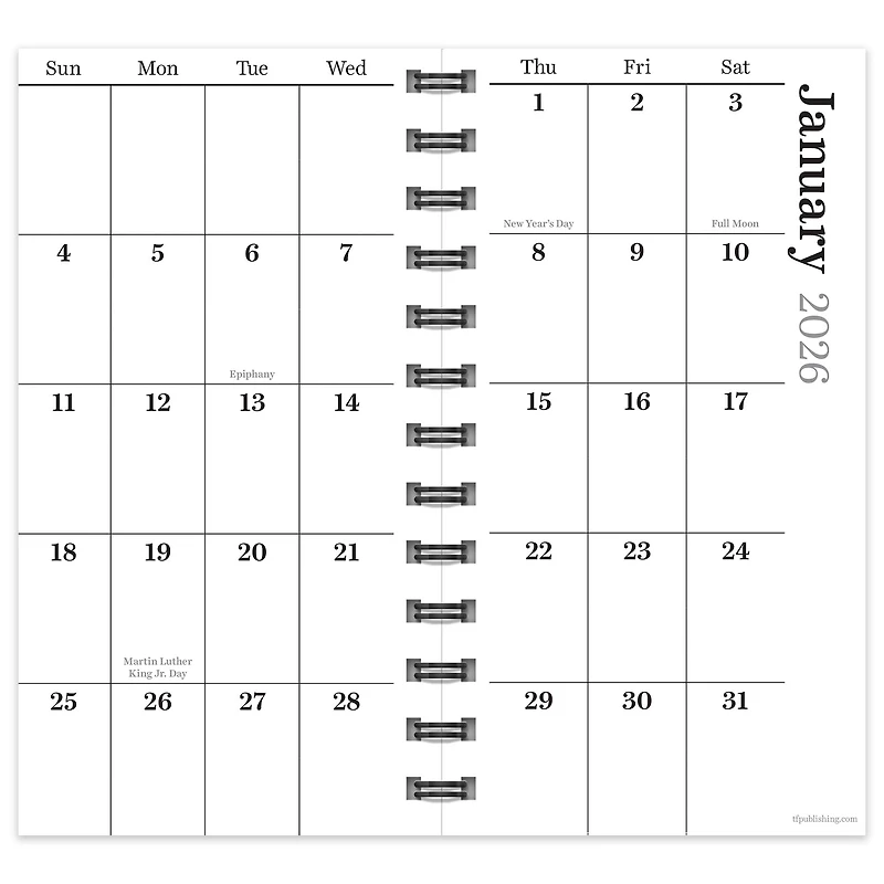 2026 Citrus Small Weekly Monthly Planner