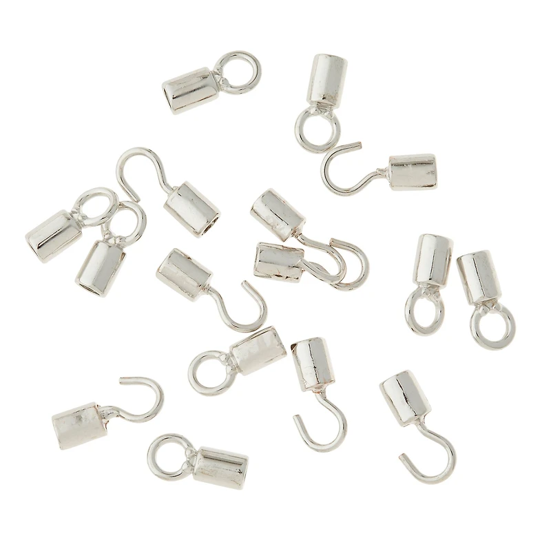 12 Pack: Rhodium Closures by Bead Landing™