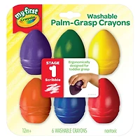 My First Crayola® 6 Washable Palm Grasp Crayons