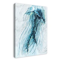 Painted Jelly Fish 24" x 36" Canvas Wall Art