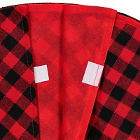 20" Red and Black Buffalo Plaid Mini Christmas Tree Skirt