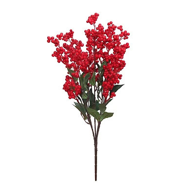 22.5" Red Berry Cluster Deluxe Bush by Ashland®