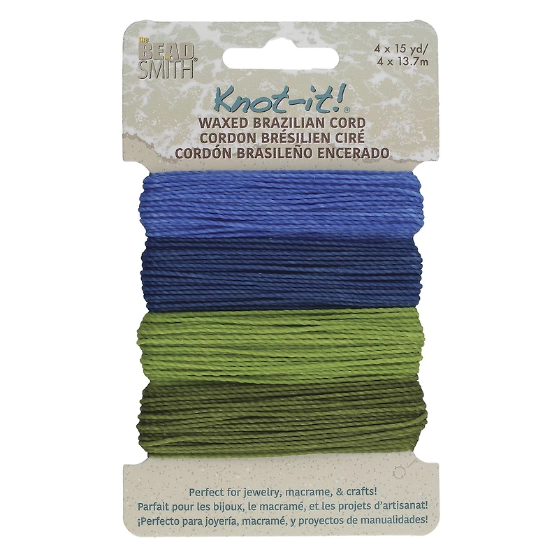 Beadsmith® Knot-it!™ Hang Ten Waxed Brazilian Cord 