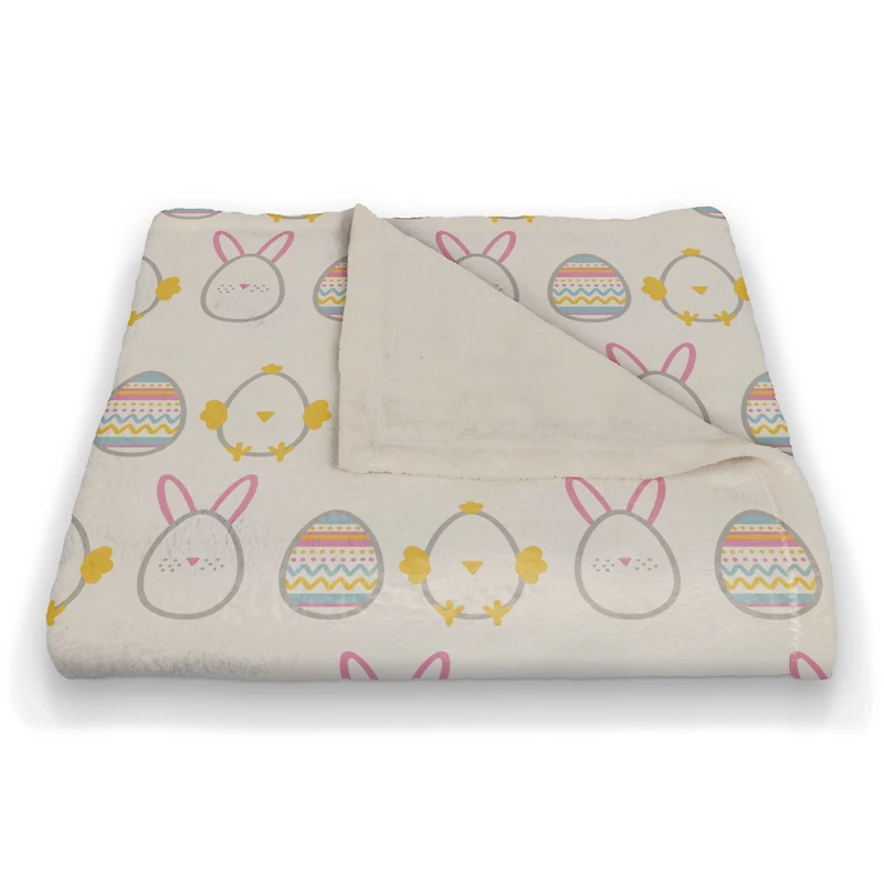 Easter Egg Disguises 50" x 60" Sherpa Fleece Blanket