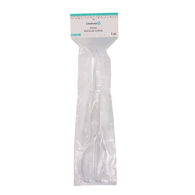 Clear Plastic Salad Tongs by Celebrate It™