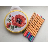 Alisa Poppy Cross Stitch Kit