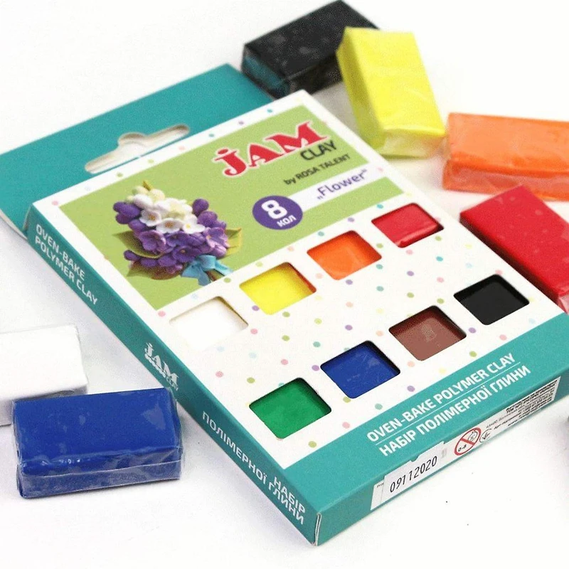 Rosa Talent Jam Clay Flowers Oven-Bake Polymer Clay Set