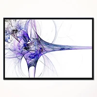Designart - Large Fractal Artwork Blue
