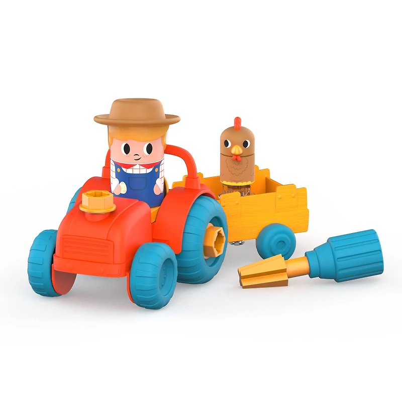Educational Insights Design & Drill Bolt Buddies Tractor