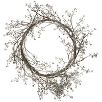 26" Unlit Glittered Berry Wreath