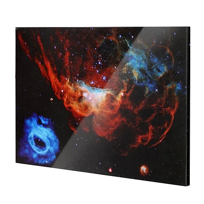 American Art Décor™ 36" NASA Hubble 30 Years Galaxy Glossy Canvas Wall Art Print
