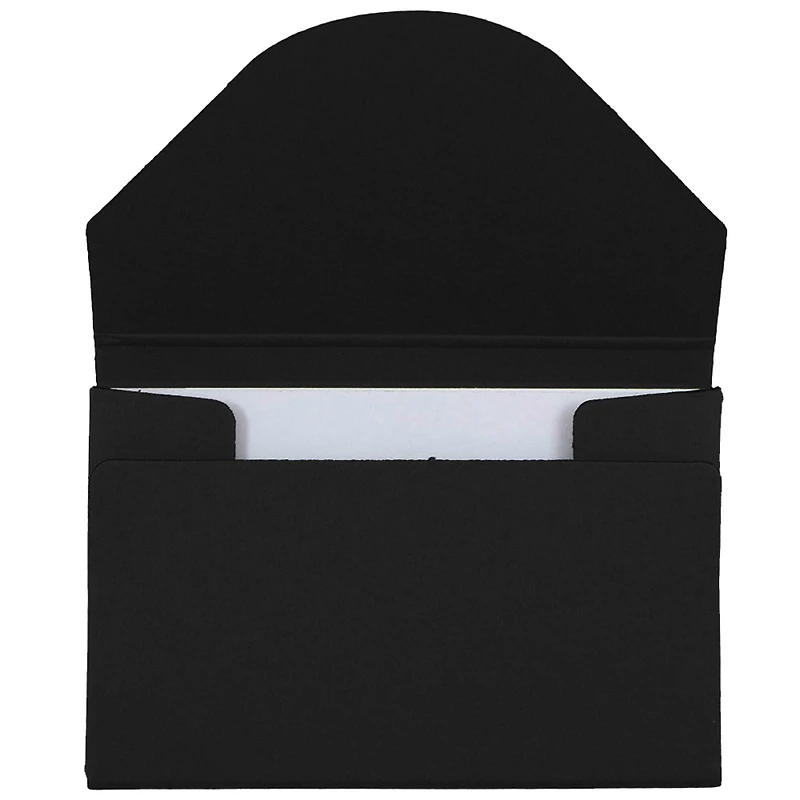 JAM Paper Kraft Ecoboard Business Card Case with Round Flap