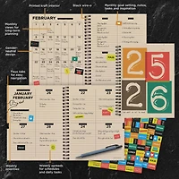 TF Publishing 2025-2026 Stamp Out Medium Weekly/Monthly Planner