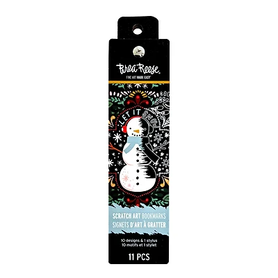 Brea Reese™ Holiday Motifs Scratch Art Bookmarks