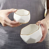 Kate Aspen® Geometric Ceramic Planter Set