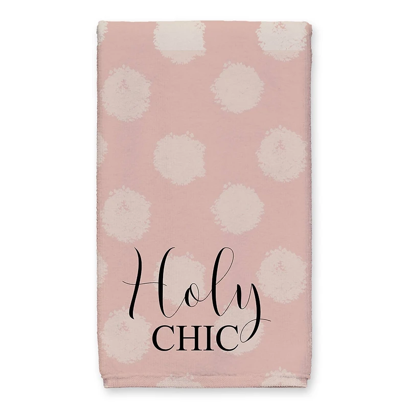Holy Chic Pink Polka 16" x 25" Tea Towel - Set of 2