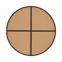 CosmoLiving by Cosmopolitan Black Metal Contemporary Wall Mirror, 26" x 26" x 2"