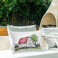 Stupell Industries Rustic Americana Farmhouse Outdoor Printed Pillow