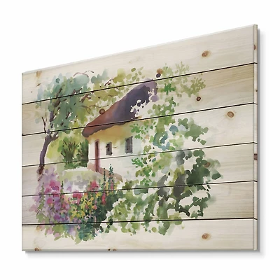 Designart - Rural Village On A Green Summer Day