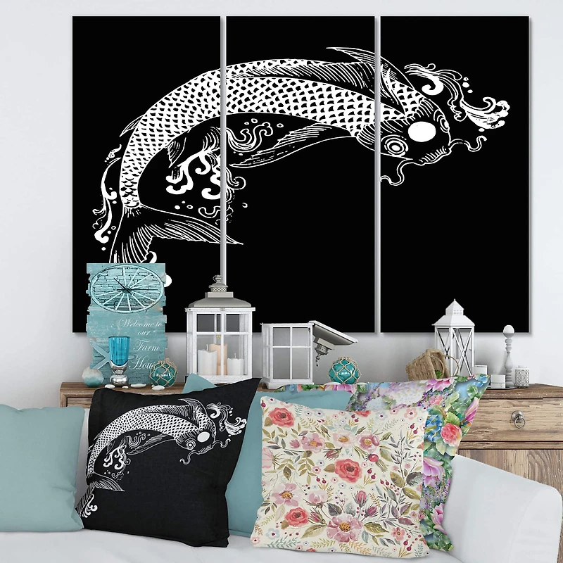 Designart - Chinoiserie Koi Fish I