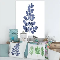 Designart - Navy Blue Eucalyptus II