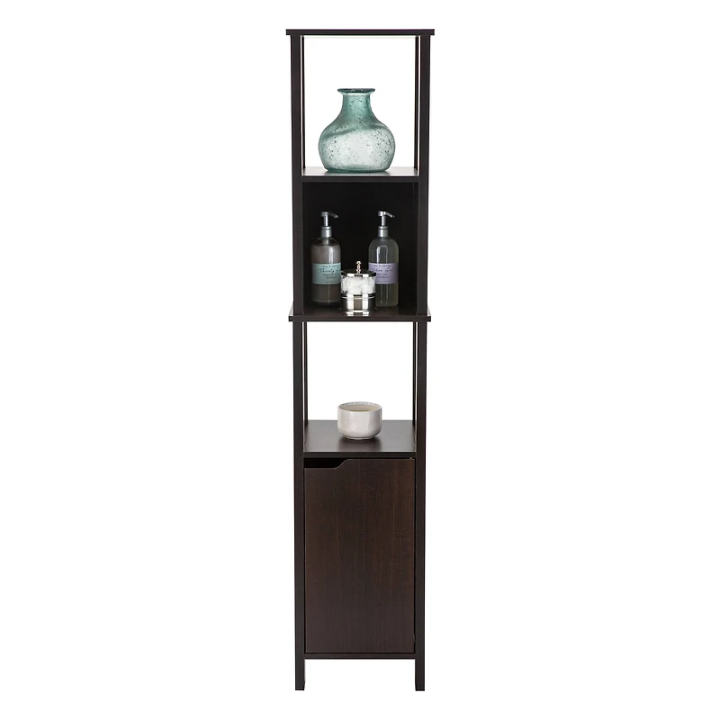 Organize It All 67" Espresso 5-Shelf Ambassador High Cabinet