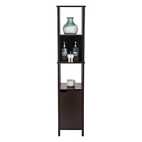 Organize It All 67" Espresso 5-Shelf Ambassador High Cabinet
