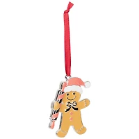 Gingerbread Man with Rolling Pin Christmas Ornament - 3"