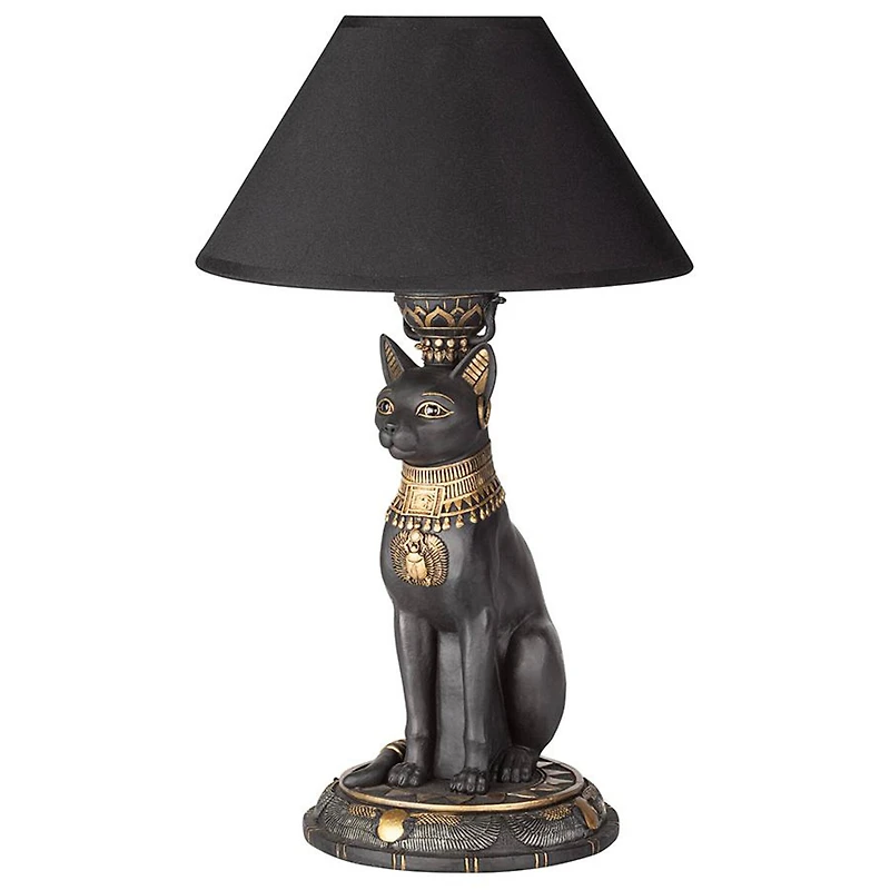 Design Toscano 16.5" Royal Cat Goddess Bastet Sculptural Table Lamp