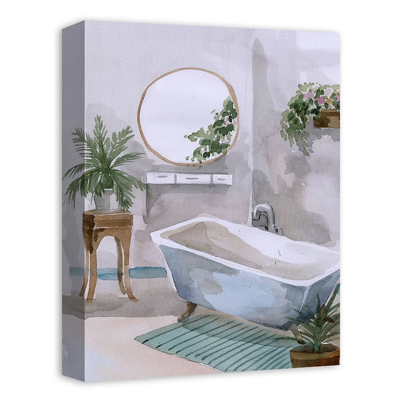 Soaker Tub 12" x 16" Canvas Wall Art