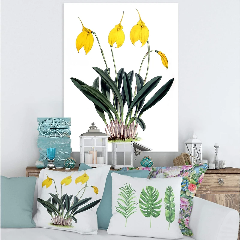 Designart - Retro Orchid Flowers