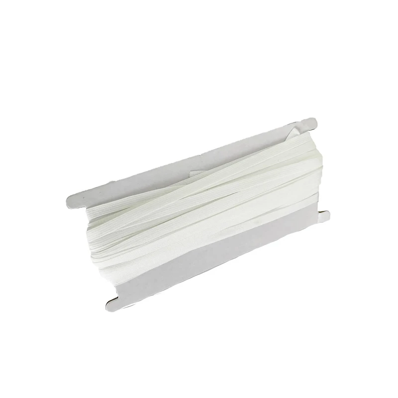 Poly-Fil® 6mm White Spandex Braided Elastic