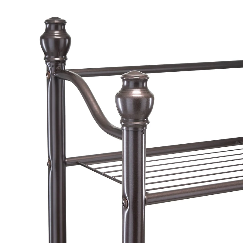 Organize It All 30" Belgium Oil Rubbed Bronze 3-Tier Shelving Tower