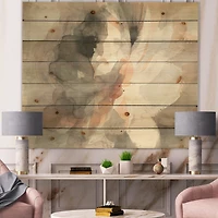 Designart - Abstract Peony Grey