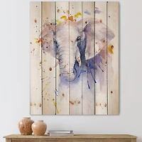 Designart - Portrait of An Elephant In Flowers