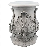 Design Toscano® 19" Antique Stone Classic Peacock Statuary Pedestal