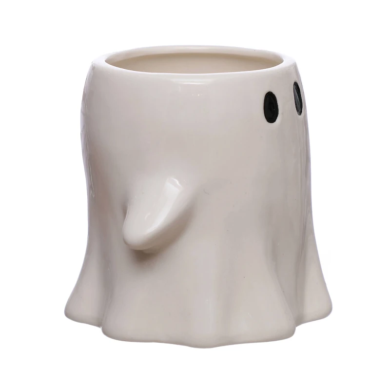 5.25" White Ghost Ceramic Decorative Container by Ashland®
