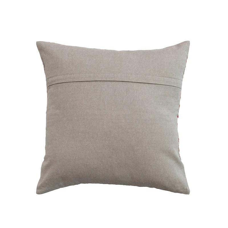 Hello Honey® 20" Orange Oval & Floral Accent Pillow